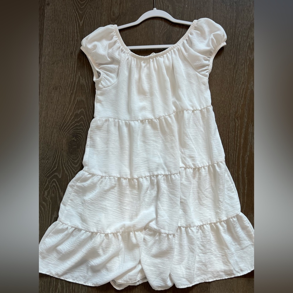 White Summer Dress Ruffles